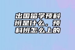 出国留学预科班是什么，预科班怎么上的