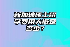 新加坡硕士留学费用大概是多少？